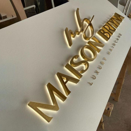 Textes Rétroéclairés sur Mesure